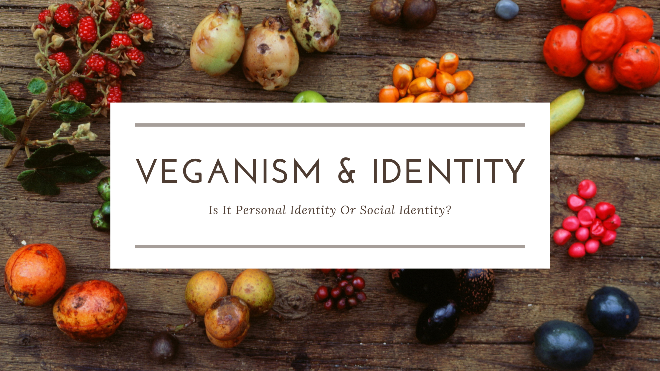 Veganism diet